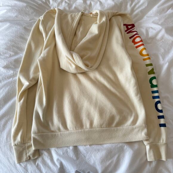 Aviator Nation Aspen, CO AV Hoodie in Vintage White Size M - Picture 4 of 4